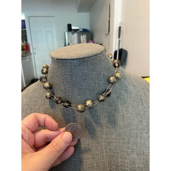 floating bead necklace - Picture 2 of 4